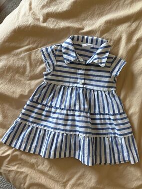 GAP Baby Striped ' Tiered Dress